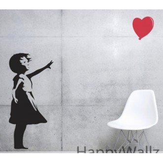 Banksy Wall Sticker - Girl and Balloon