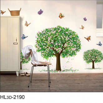 Blossom  Trees  and Butterflies  Wall Decal