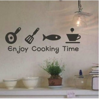 Enjoy Cooking Time Wall Decal