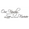 Family:  Love and Cherish  Wall Quote Decal
