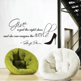 The Right Shoes Wall Quote