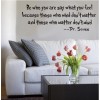 Be who you are Wall Decal 